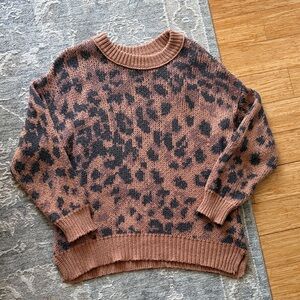 Aerie Patterned Tunic Sweater